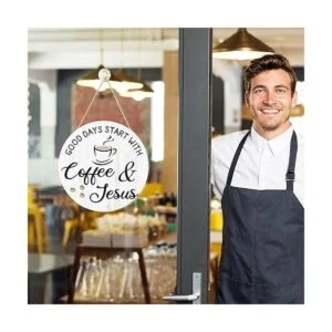 Letrero de barra de café decoración de café letrero de_5