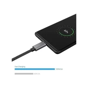 nonda Cable USBC a USBC de 100 W cable de nailon trenzado_4