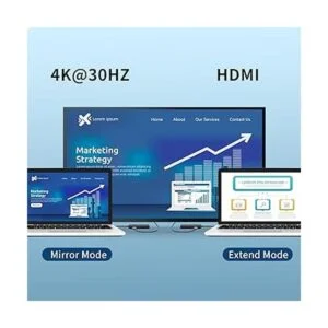 GT MEDIA Adaptador USBC Hub con puerto de carga PD de 100_3