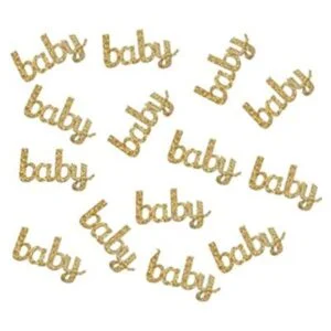 Confeti para baby shower confeti de papel de bebé con_1