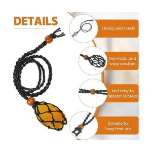 4 piezas de collar de cristal soporte de piedra vacía_3