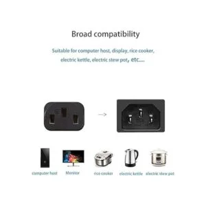 LIANSUM Cable de CA de 3 clavijas de 5 pies y 18 AWG para_4