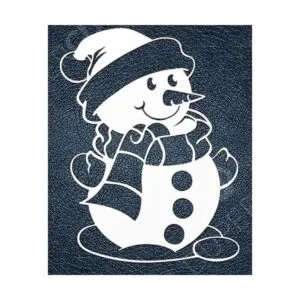 XMYXCRAFT Muñeco de nieve de metal de Navidad lindas_5