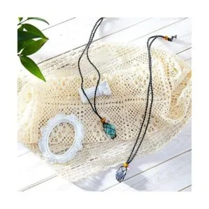 4 piezas de collar de cristal soporte de piedra vacía_6