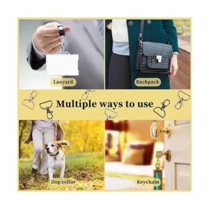 25 cierres giratorios de metal con ganchos para llavero_4