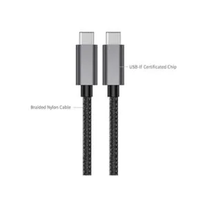 nonda Cable USBC a USBC de 100 W cable de nailon trenzado_6