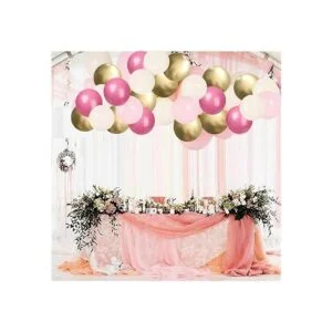 Globos de látex color oro rosa 60 globos de confeti rosa_5
