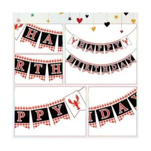 Cartel de fiesta de cumpleaños con temática de cangrejos_4