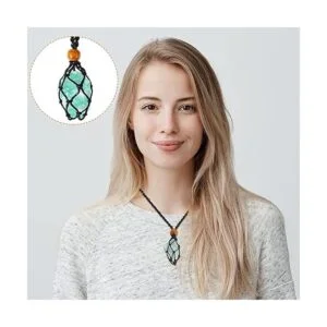 4 piezas de collar de cristal soporte de piedra vacía_5