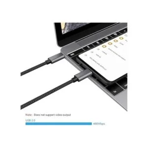 nonda Cable USBC a USBC de 100 W cable de nailon trenzado_2