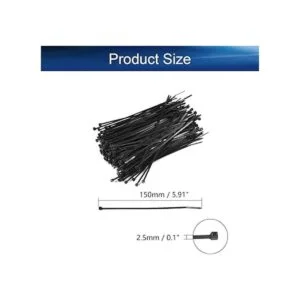 Heyiarbeit Bridas con cremallera de 6 pulgadas 200 bridas_2