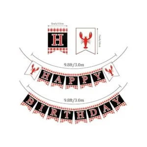 Cartel de fiesta de cumpleaños con temática de cangrejos_3