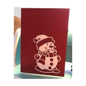 XMYXCRAFT Muñeco de nieve de metal de Navidad lindas_4