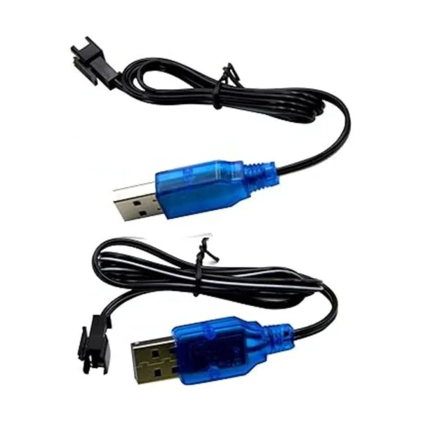 Blomiky 2 Pack 3.7V USB Cable cargador con conector SM2P_2