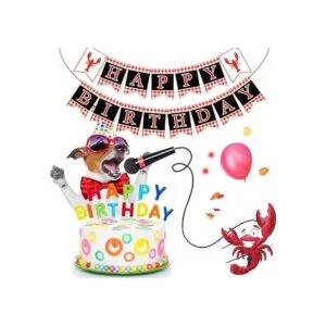 Cartel de fiesta de cumpleaños con temática de cangrejos_7