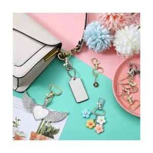 25 cierres giratorios de metal con ganchos para llavero_5