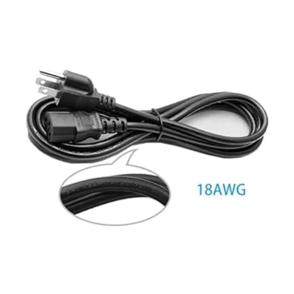 LIANSUM Cable de CA de 3 clavijas de 5 pies y 18 AWG para_6