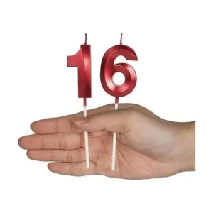 Velas rojas de cumpleaños número 18 y 81 para pasteles_4