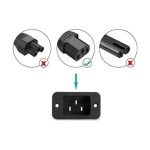 LIANSUM Cable de CA de 3 clavijas de 5 pies y 18 AWG para_3