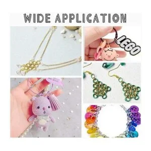 PH PandaHall Anillos de salto de colores 160 piezas de 16_7