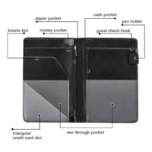 Libros negros de servidor para camareracamarero con_3