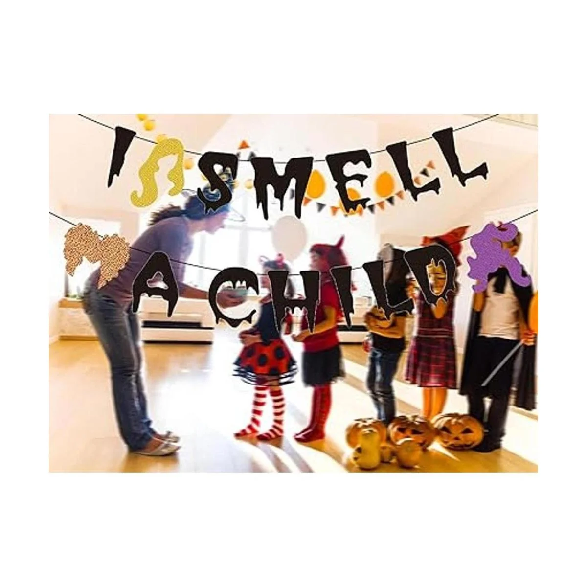 Saliyaa Banner I Smell A Child para decoración de fiesta_2