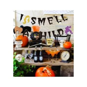 Saliyaa Banner I Smell A Child para decoración de fiesta_3