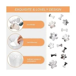 12 hojas de espejo de perro adhesivo de pared incluye 18_3