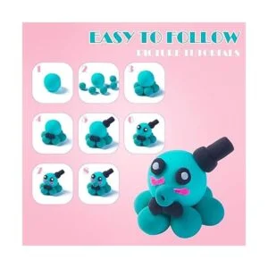 EDIFON Arcilla seca al aire arcilla mágica de modelado de_4