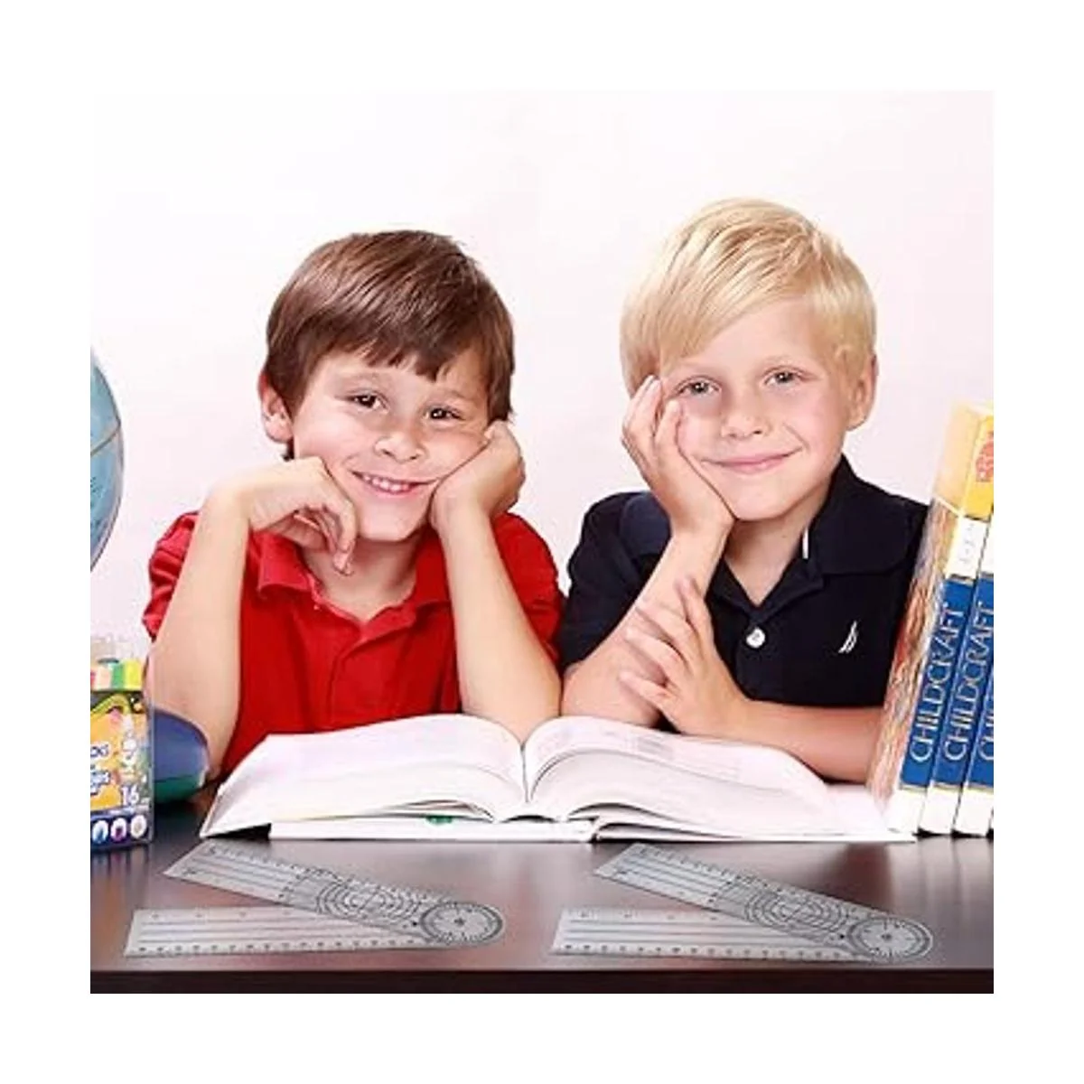 Goniómetro de plástico transportador de ángulo rápido con_6