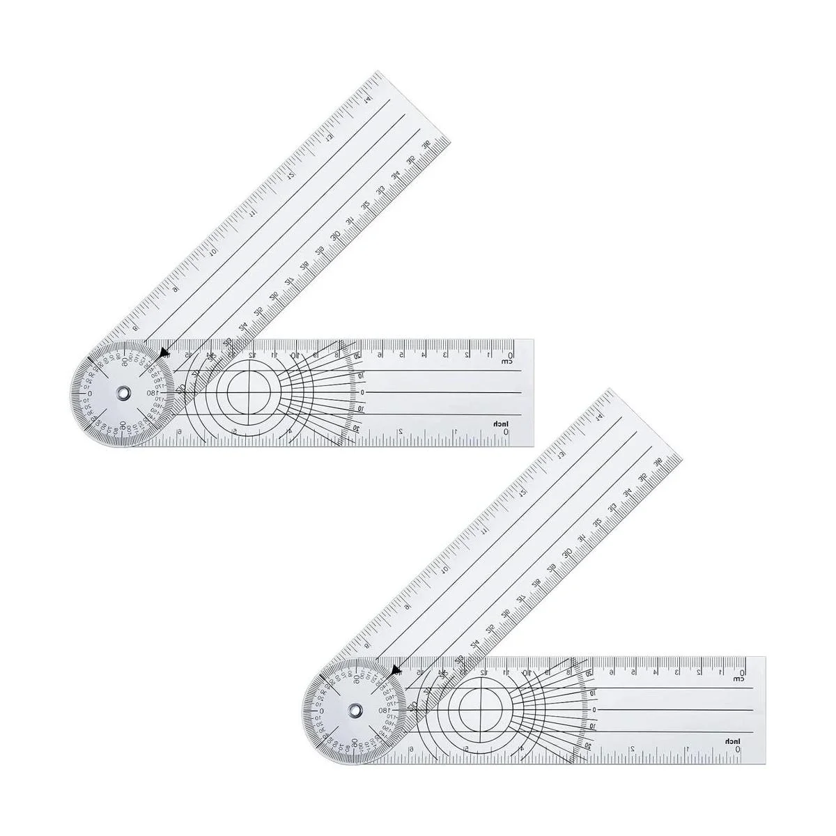 Goniómetro de plástico transportador de ángulo rápido con_1