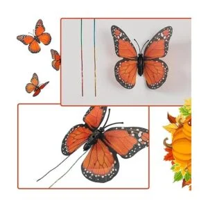 Decoración de mariposa monarca de 3 tamaños decoración de_2