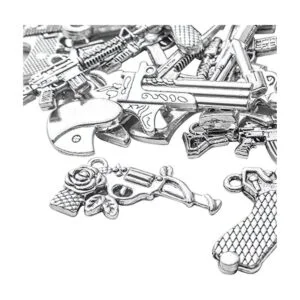 20pcs Plata Antiguo Chapado Revólver Remolver_4