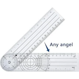 Goniómetro de plástico transportador de ángulo rápido con_3