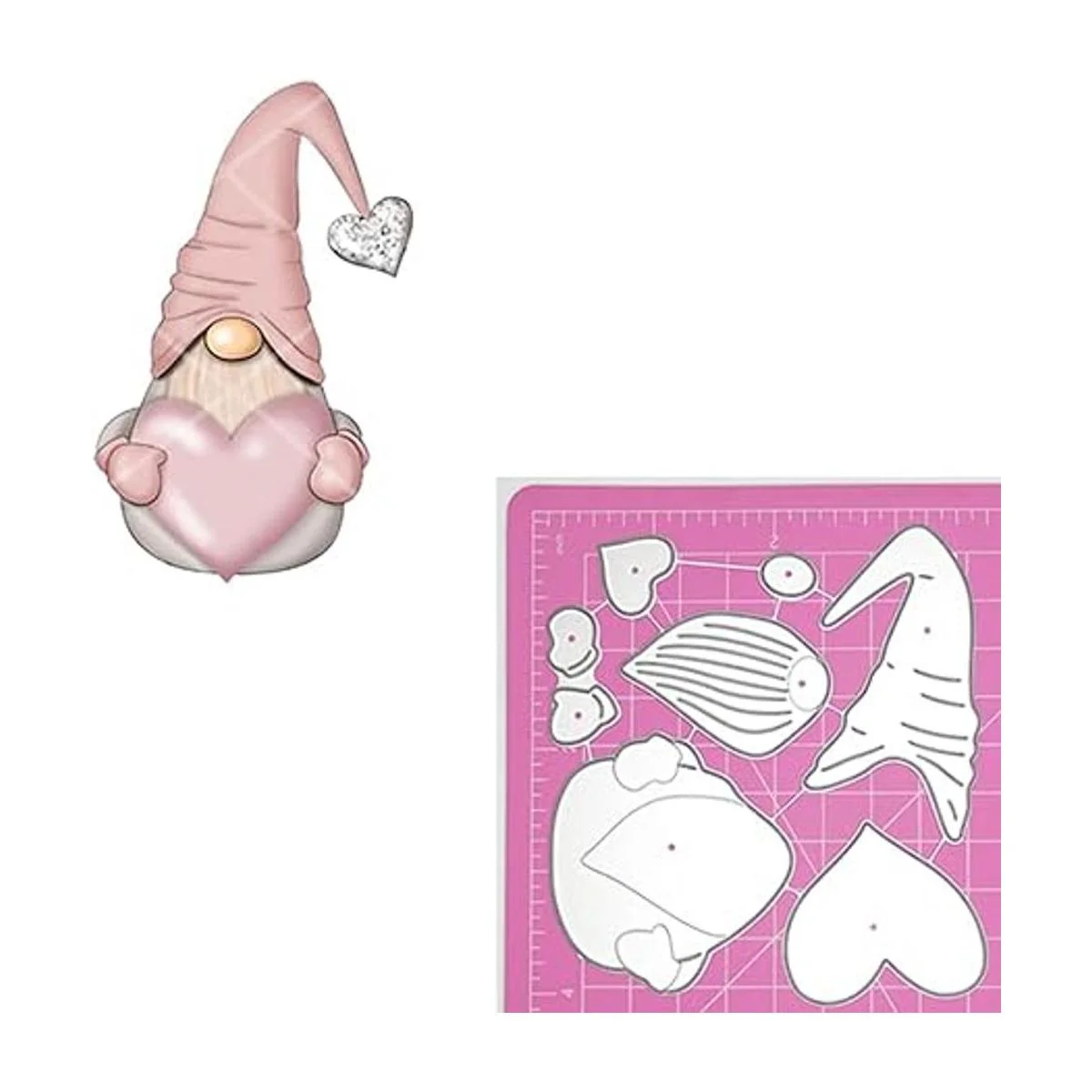 hinana 1000 piezas de gnomos de corazón de amor troqueles_6