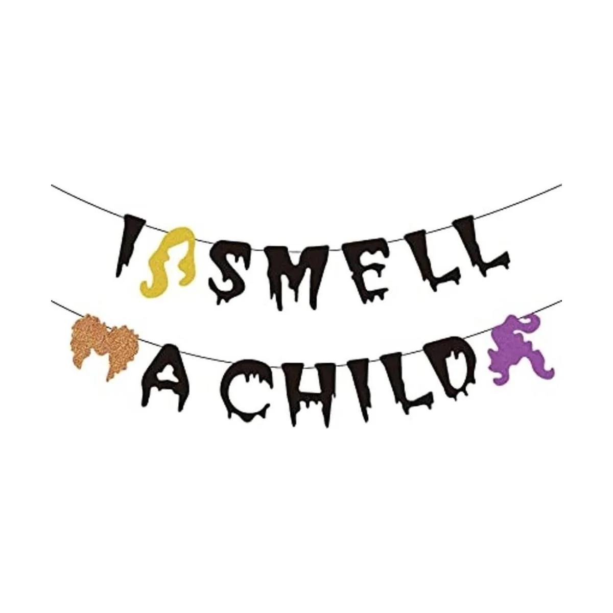 Saliyaa Banner I Smell A Child para decoración de fiesta_1