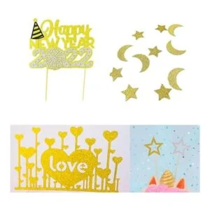 FEILIBAY 20 hojas de papel de cartulina con purpurina_5