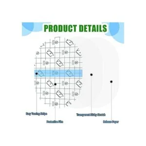 50 unidades transparente impermeable vendaje adhesivo_3