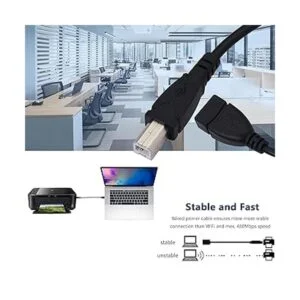 SinLoon Cable de impresora USB 2.0 20 pulgadas USB tipo A_5