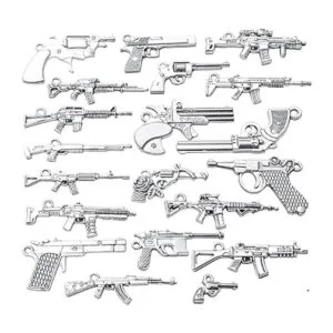 20pcs Plata Antiguo Chapado Revólver Remolver_1