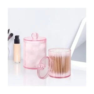 Tbestmax Paquete de 2 tarros de baño con soporte Qtip para_5