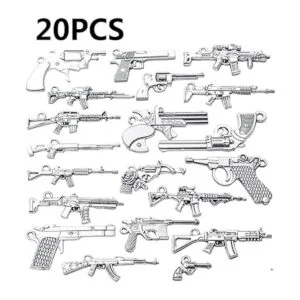 20pcs Plata Antiguo Chapado Revólver Remolver_2