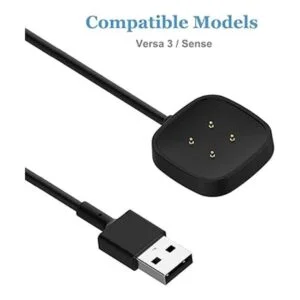 Threeeggs Compatible con el cargador Fitbit Sense 2 cable_5