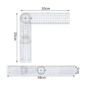Goniómetro de plástico transportador de ángulo rápido con_2