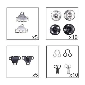Kare Kind 50 pares de gancho y ojo broches cosidos_7