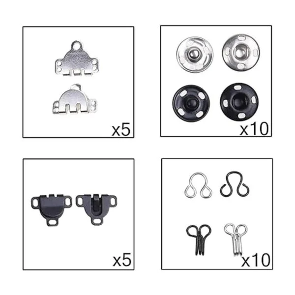 Kare Kind 50 pares de gancho y ojo broches cosidos_7