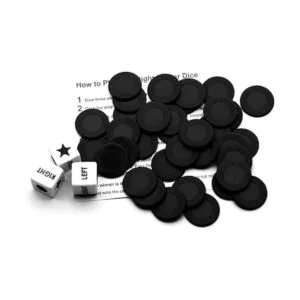 Annietfr Juego de dados izquierdaderechacentro con 3_3