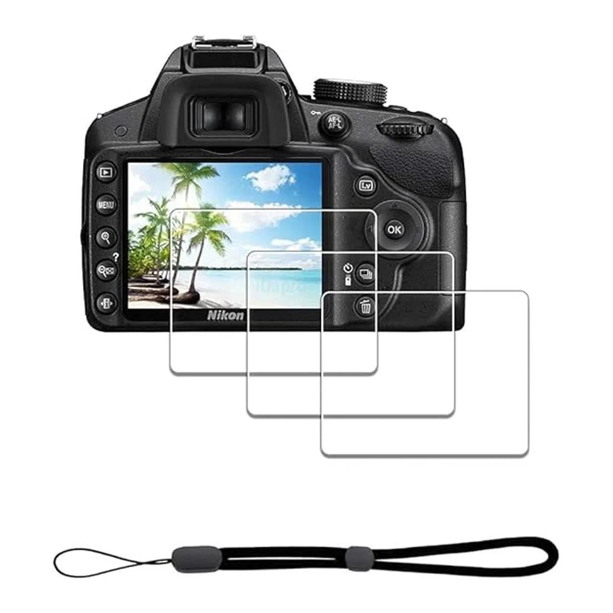Protector de pantalla para Nikon D3500 D3400 D3300 D3200_1