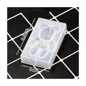 Moldes de resina 4 piezas de molde de oso de peluche 3D_3