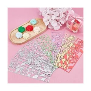 ORIGACH 4 troqueles de corte de marco de flores de metal_5